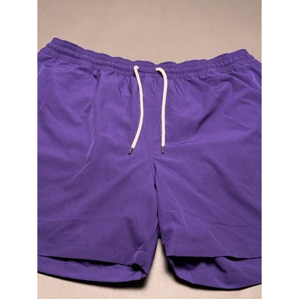 Polo Ralph Lauren Lined Swim Trunks Board Shorts Purple Men's Size 2XL